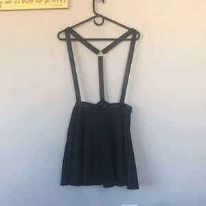 NASTY GAL suspenders skirt